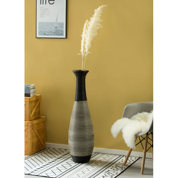 World Menagerie Wood Floor Vase & Reviews Wayfair